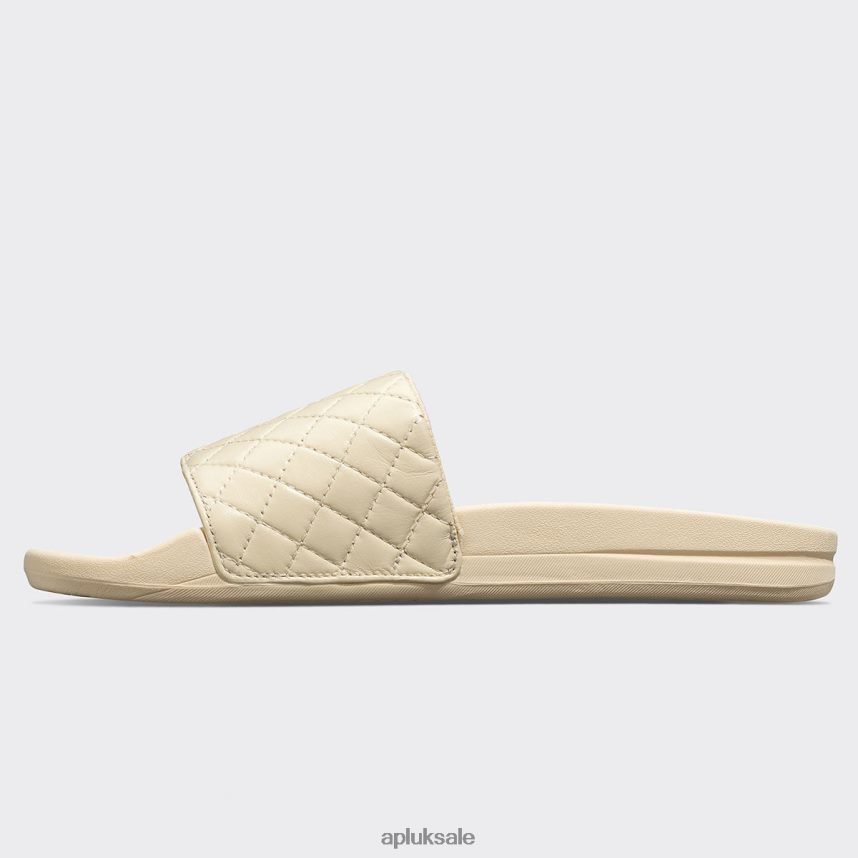 APL Lusso Slide 14 - VH8XNZ680 APL Shoes UK Vanilla Women Slides