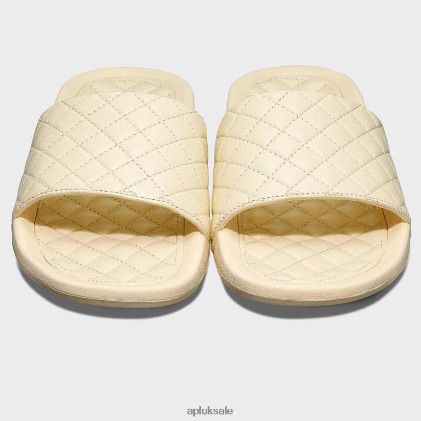 APL Lusso Slide 14 - VH8XNZ680 APL Shoes UK Vanilla Women Slides