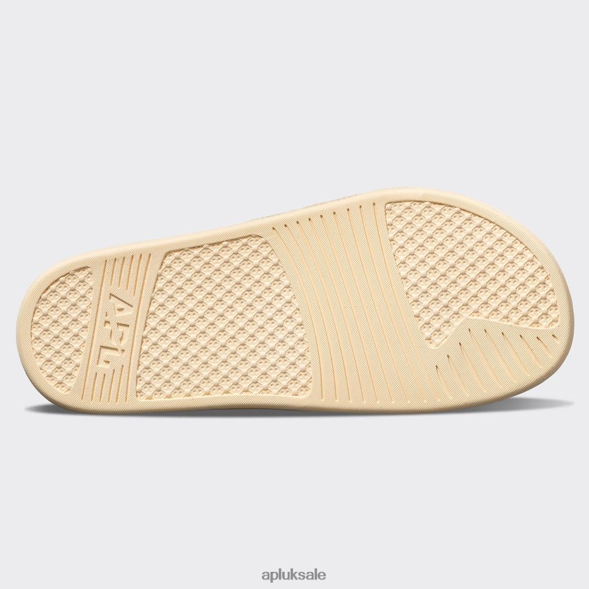APL Lusso Slide 14 - VH8XNZ680 APL Shoes UK Vanilla Women Slides