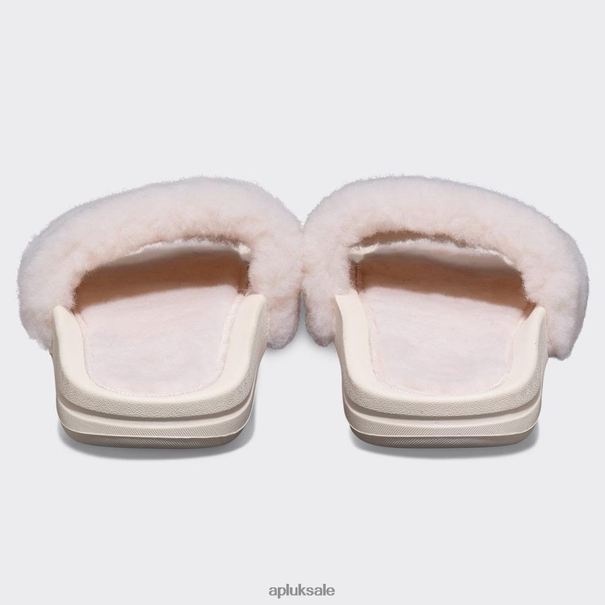 APL Shearling Slide - VH8XNZ577 APL Shoes UK Sea Salt/Black Women Slides
