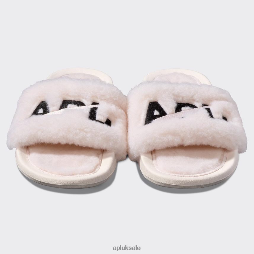 APL Shearling Slide - VH8XNZ577 APL Shoes UK Sea Salt/Black Women Slides