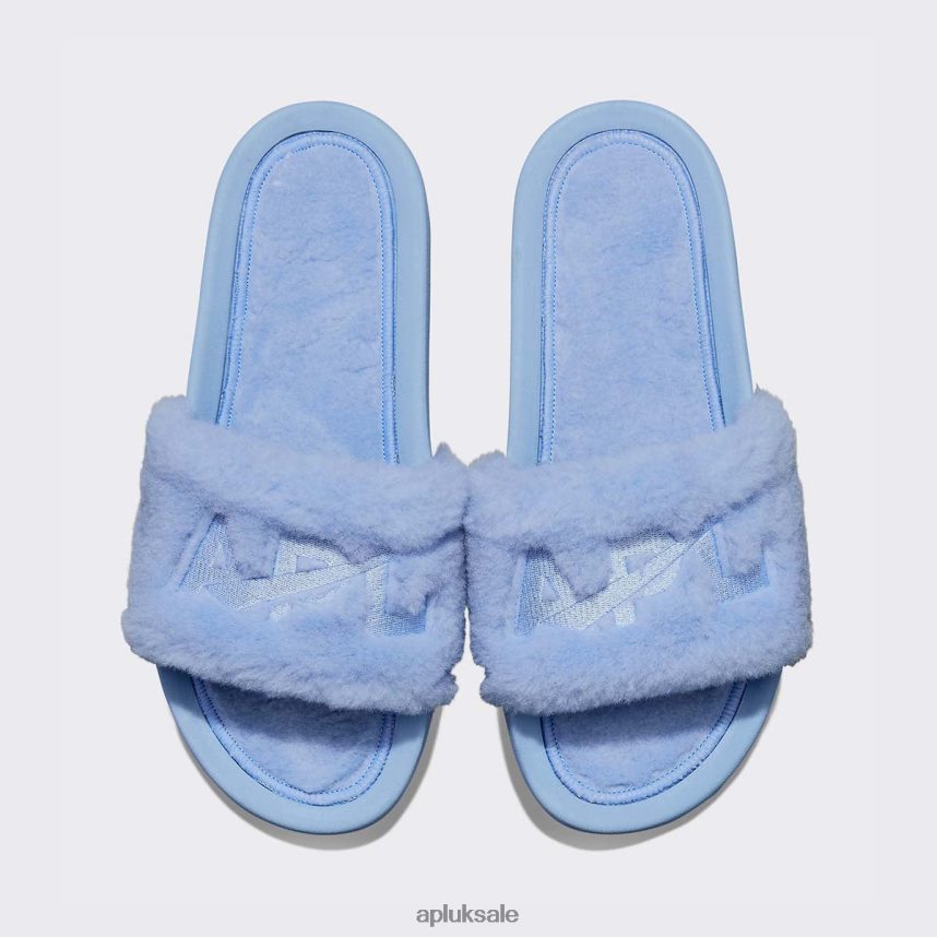 APL Shearling Slide - VH8XNZ600 APL Shoes UK Ice Blue Women Slides