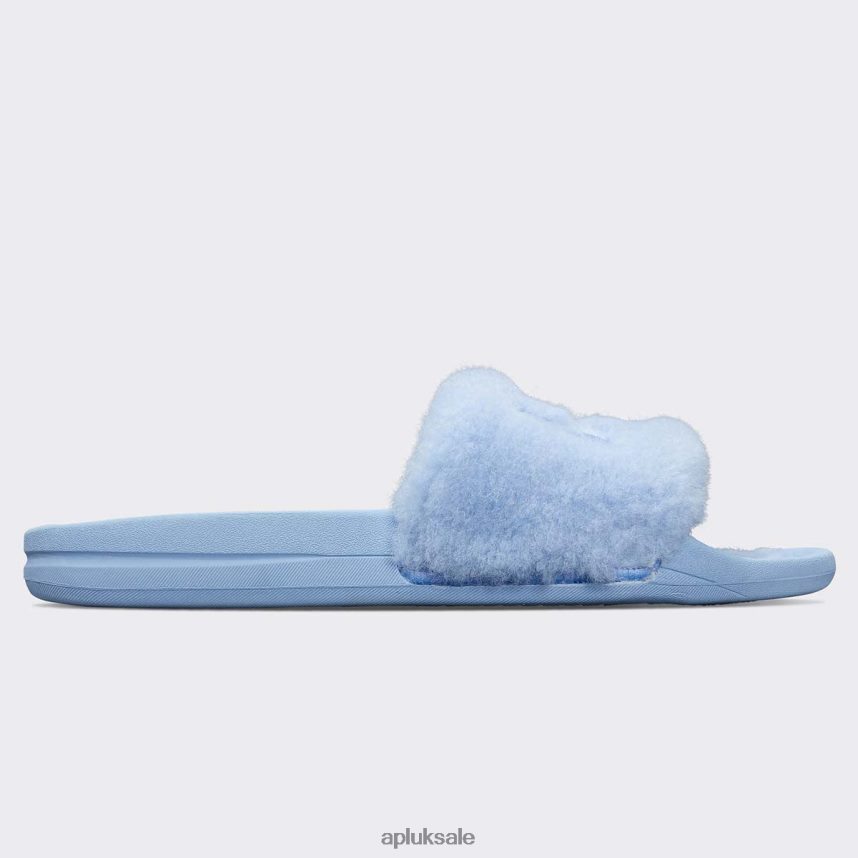 APL Shearling Slide - VH8XNZ600 APL Shoes UK Ice Blue Women Slides