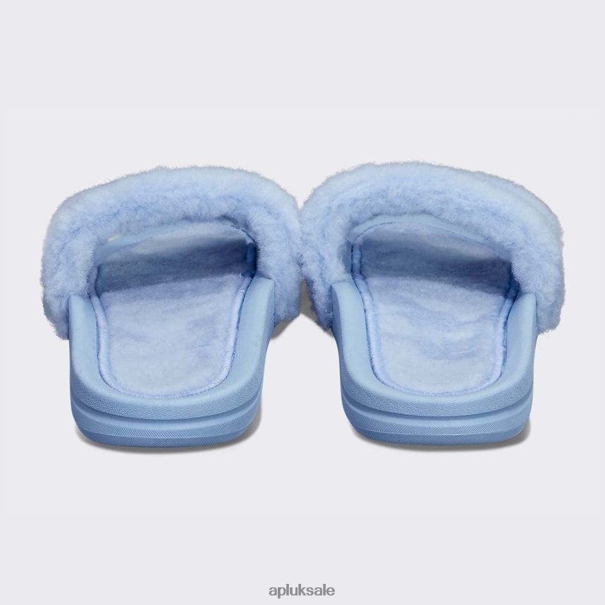 APL Shearling Slide - VH8XNZ600 APL Shoes UK Ice Blue Women Slides