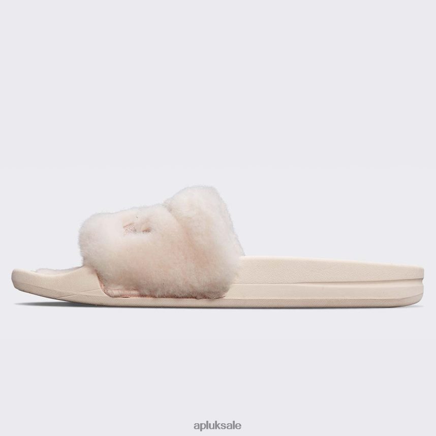 APL Shearling Slide - VH8XNZ612 APL Shoes UK Creme/Rose Dust Women Slides