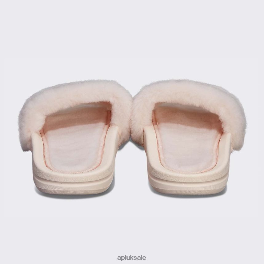 APL Shearling Slide - VH8XNZ612 APL Shoes UK Creme/Rose Dust Women Slides