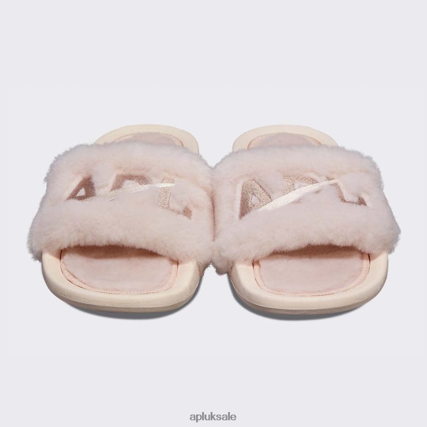 APL Shearling Slide - VH8XNZ612 APL Shoes UK Creme/Rose Dust Women Slides