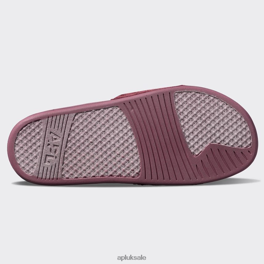 APL TechLoom Velvet Slide - VH8XNZ529 APL Shoes UK Burgundy Women Slides