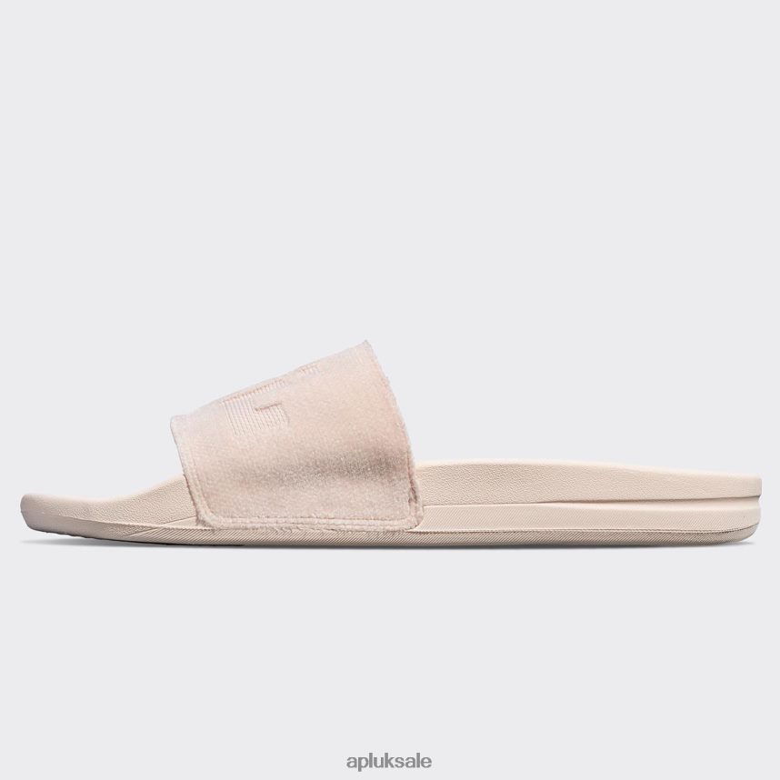 APL TechLoom Velvet Slide - VH8XNZ536 APL Shoes UK Creme Women Slides