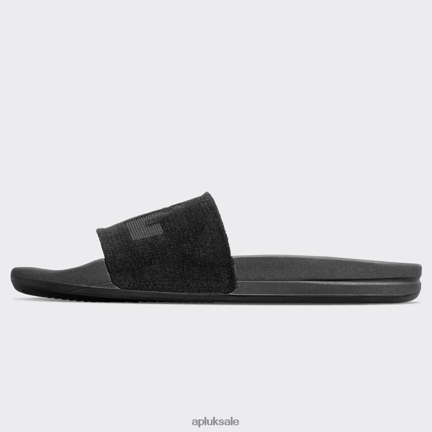 APL TechLoom Velvet Slide - VH8XNZ542 APL Shoes UK Black Women Slides