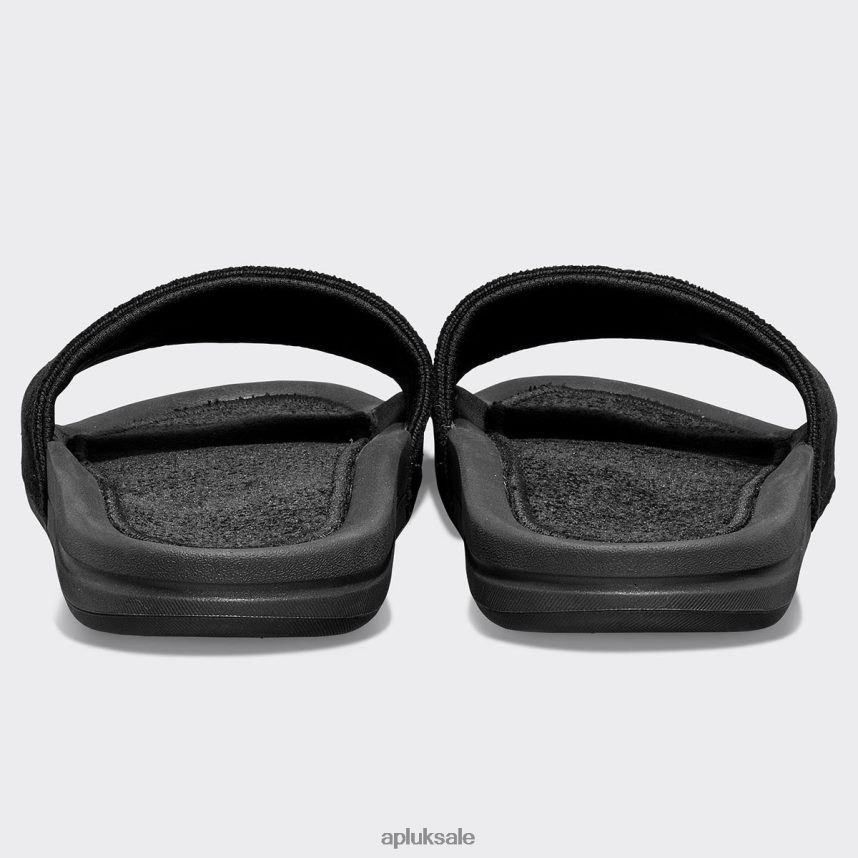 APL TechLoom Velvet Slide - VH8XNZ542 APL Shoes UK Black Women Slides