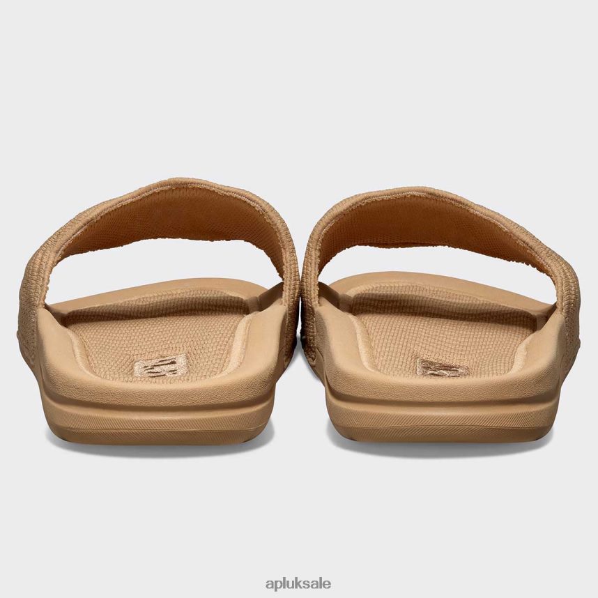 APL TechLoom ZigZag Slide - VH8XNZ571 APL Shoes UK Tan Women Slides