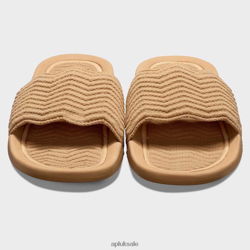 APL TechLoom ZigZag Slide - VH8XNZ571 APL Shoes UK Tan Women Slides