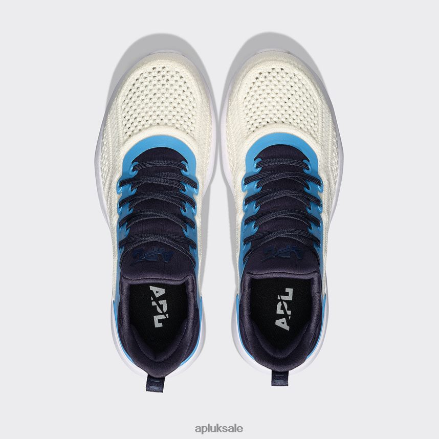 APL TechLoom Tracer 49 - VH8XNZ447 APL Shoes UK Pristine/Coastal Blue/Navy Women Training