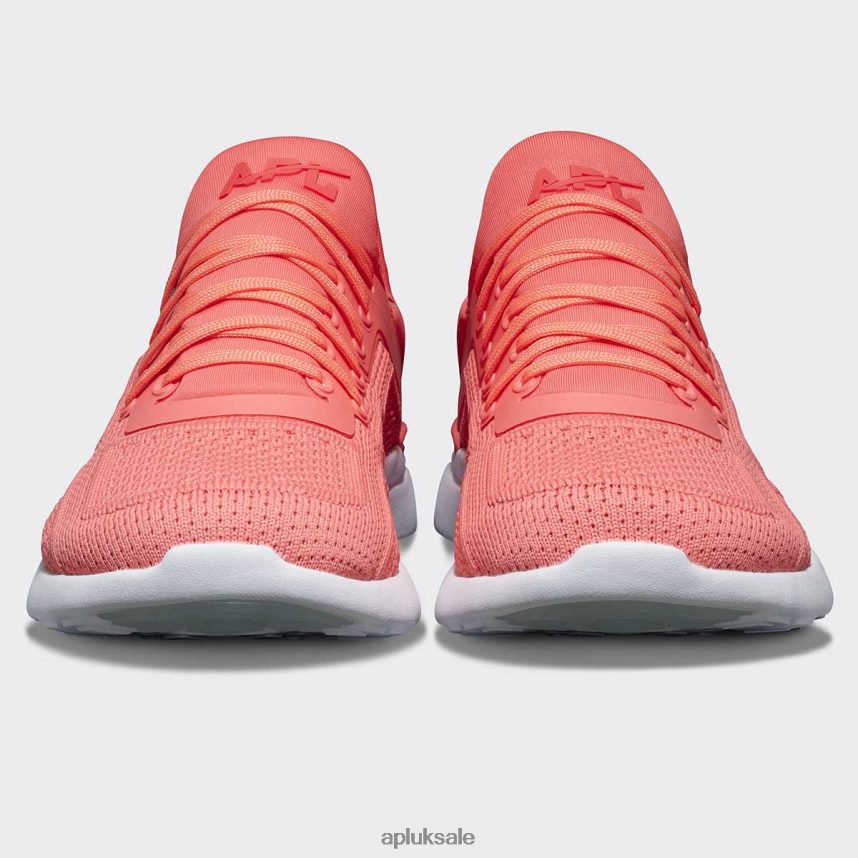 APL TechLoom Tracer 51 - VH8XNZ474 APL Shoes UK Fire Coral/White/Clear Women Training